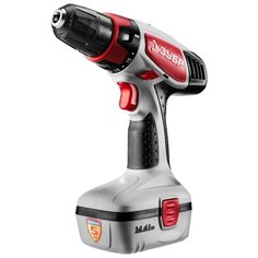 Аккумуляторная дрель-шуруповерт ЗУБР ЗДА-14.4-2 КИН20 36 Н·м серый/черный