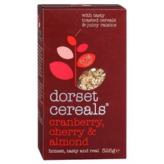 Мюсли dorset cereals клюква, вишня и миндаль, коробка, 325 г