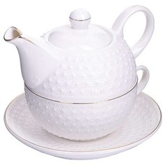 Чайный сервиз Loraine 28503 3 предмета белый