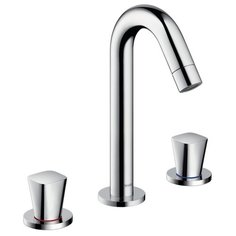 Смеситель для раковины (умывальника) hansgrohe Logis 71133000 двухрычажный встраиваемый хром