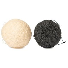 Набор спонжей Grace & Stella Konjac Sponge 3ksp288 2 шт. белый/черный