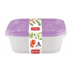 Phibo Комплект контейнеров Арт-Декор 1,25л (2 шт) фиолетовый