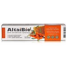 Зубная паста AltaiBio Облепиха-Прополис Ежедневный уход, 75 мл