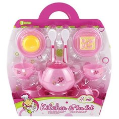 Набор продуктов с посудой S+S Toys 200254311 розовый