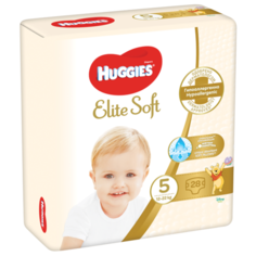 Huggies подгузники Elite Soft 5 (12-22 кг) 28 шт.