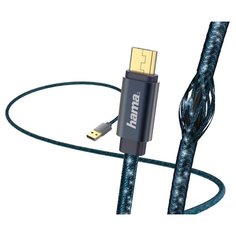 Кабель HAMA USB - microUSB Glitter (00183204) 1.5 м синий