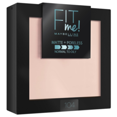 Maybelline Fit Me пудра компактная матирующая скрывающая поры 104 светло-бежевый