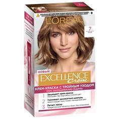 LOreal Paris Excellence стойкая крем-краска для волос, 7, Русый