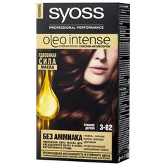 Syoss Oleo Intense Стойкая краска для волос, 3-82 Красное дерево