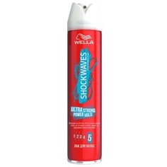 Wella Лак для волос Shockwaves Ultra strong power hold, экстрасильная фиксация, 250 мл