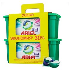Капсулы Ariel PODS 3-в-1 Color, пластиковый контейнер, 60 шт