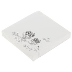 Фолиант Блок-кубик Антистресс Совы, 130х130 мм, 200 шт. (БКА-200/9) белый Foliant