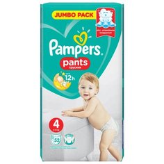 Pampers трусики Pants 4 (9-15 кг) 52 шт.