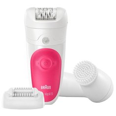 Эпилятор Braun 5-539 Silk-epil 5 Wet & Dry белый/розовый