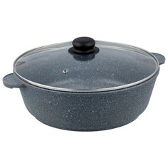 Кастрюля-жаровня КАТЮША 8028 4 л, серый гранит