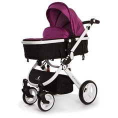 Коляска-трансформер Babyruler ST166 + зимний комплект violet
