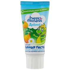 Зубная паста Happy Moments Дракоша со вкусом груши от 1 до 8 лет, 60 мл