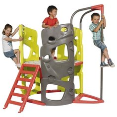 Спортивно-игровой комплекс Smoby Скала с горкой и трубой 840201 зеленый