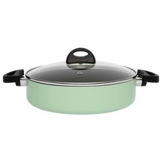 Сотейник BergHOFF Eclipse 3700108 26 см, с крышкой, светло-зеленый