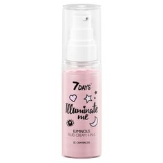 7 DAYS Illuminate me Rose Girl Сияющий крем-флюид для лица 4 в 1, 01 champagne, 50 мл