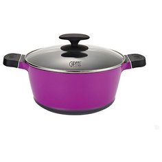 Кастрюля GIPFEL Violeta 4,29 л, черный/фиолетовый