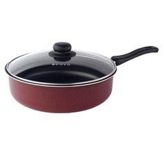 Сотейник Scovo Expert СЭ-032 20 см, с крышкой, бордовый