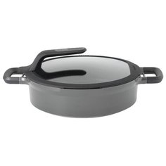 Сотейник BergHOFF Gem grey 2307423 28 см, с крышкой, серый