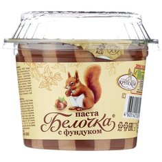 Славянка Паста шоколадно-ореховая Белочка с добавлением какао и фундука, 220 г
