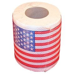 Туалетная бумага Эврика Американский флаг, 1 рул.