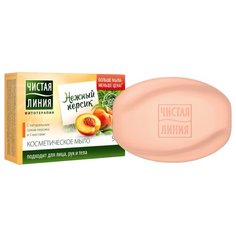 Мыло кусковое косметическое Чистая линия Нежный Персик, 90 г
