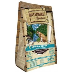 Корм для кошек NATURAL Greatness Field&River беззерновой, для здоровья кожи и шерсти 2 кг