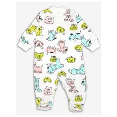 Комбинезон Веселый Малыш размер 74, белый