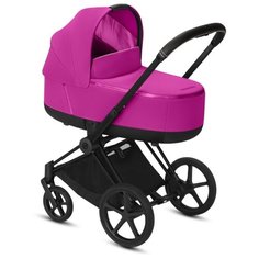 Универсальная коляска Cybex Priam III (2 в 1) fancy pink/matte black, цвет шасси: черный