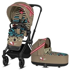 Универсальная коляска Cybex Priam III Fashion Edition (2 в 1) one love/matte black, цвет шасси: черный