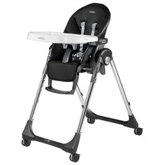 Стульчик-шезлонг Peg-Perego Prima Pappa Follow Me экокожа Hi-Tech Licorice