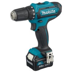 Аккумуляторная дрель-шуруповерт Makita DF331DWME 30 Н·м синий/черный