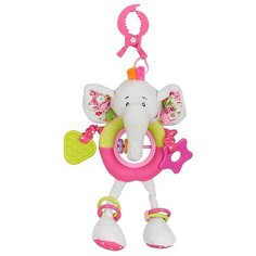 Подвесная игрушка Жирафики Слонёнок Тим (93596) белый/розовый/салатовый