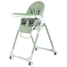 Стульчик-шезлонг Peg-Perego Prima Pappa Follow Me экокожа mint