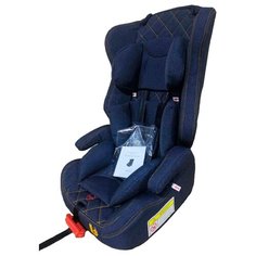 Автокресло группа 1/2/3 (9-36 кг) LiTTLE KiNG LK-01B, джинса