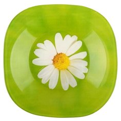 Luminarc Тарелка суповая Carine Ромашка 22 см green