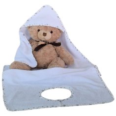 BabyBunny Полотенце фартук банное 70х140 см белое