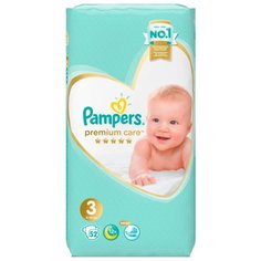 Pampers подгузники Premium Care 3 (6-10 кг) 52 шт.