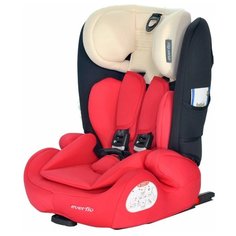 Автокресло группа 1/2/3 (9-36 кг) everflo Road Luxe Isofix (968HIP), red
