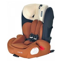 Автокресло группа 1/2/3 (9-36 кг) everflo Road Luxe Isofix (968HIP), brown