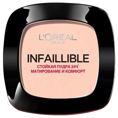 LOreal Paris Infaillible пудра компактная 24ч стойкая матирующая 123 теплый ванильный