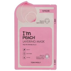 TONY MOLY тканевая маска Im Peach Layering, 23 мл