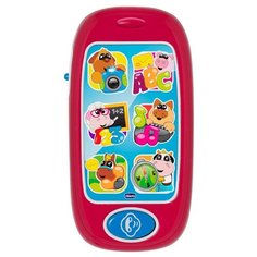 Интерактивная развивающая игрушка Chicco Говорящий смартфон ABC красный