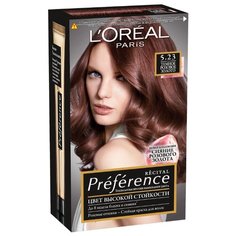 LOreal Paris Preference Feria стойкая краска для волос, 5.23, Темное Розовое Золото
