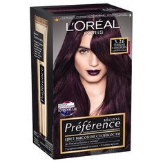 LOreal Paris Recital Preference стойкая краска для волос, 3.26, Терпкий глинтвейн