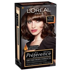 LOreal Paris Recital Preference стойкая краска для волос, 4.15, Каракас